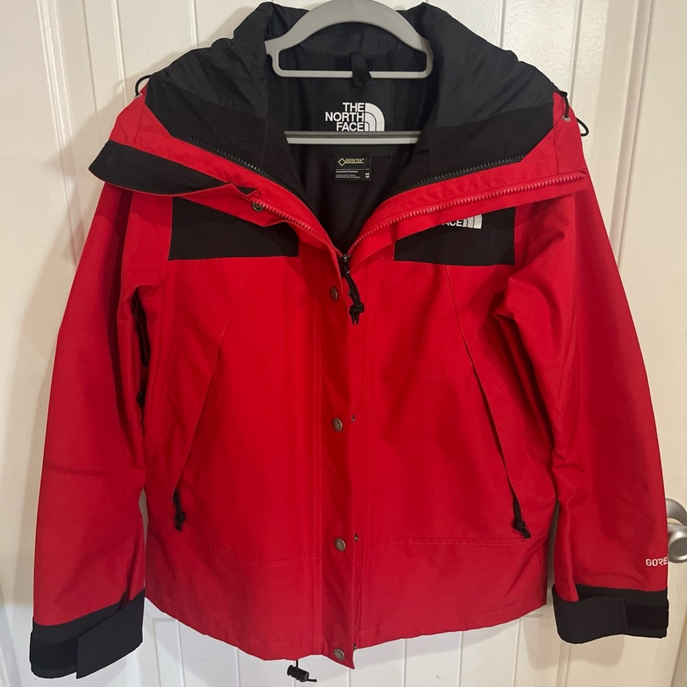 The North Face Bold Red and Black Snow Jacket